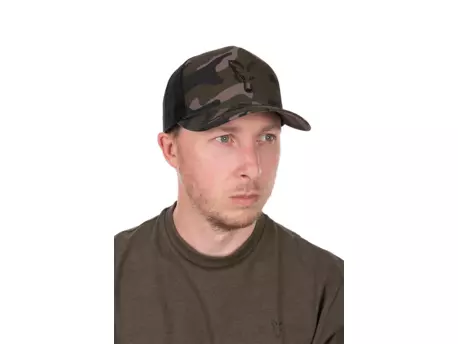 Fox Kšiltovka Black Camo Trucker Cap