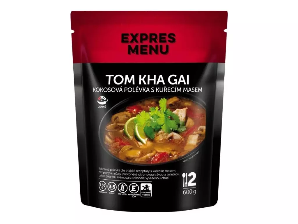 EXPRES MENU Tom Kha Gai - kokosová polévka s kuřecím masem