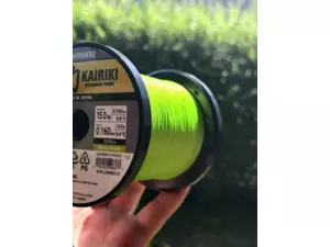Shimano šňůra Kairiki 8+ 0,10mm 1m Mantis Green