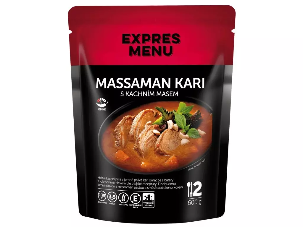EXPRES MENU Massaman kari s kachním masem