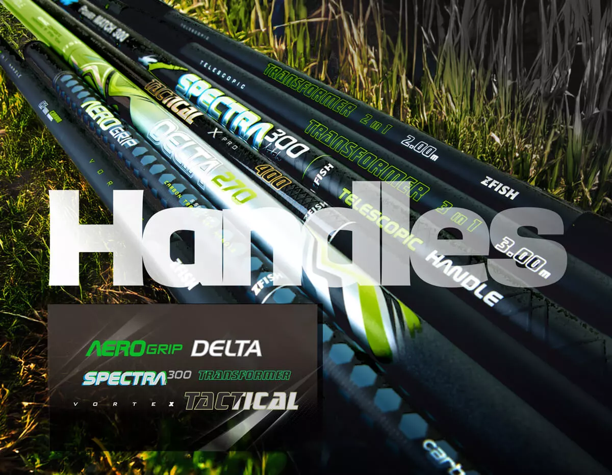 ZFISH Podběráková Tyč Transformer 2m Landing Net Handle