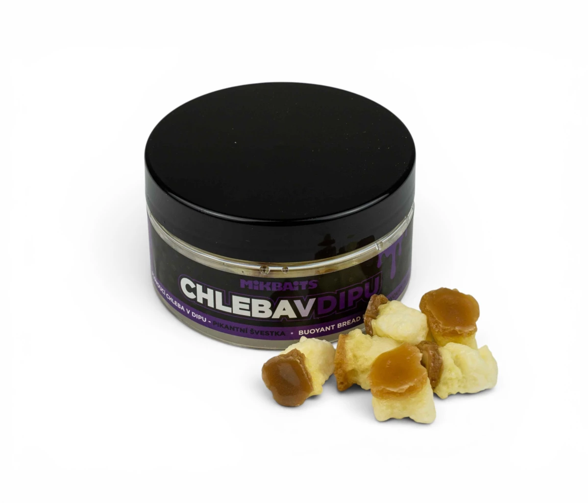 MIKBAITS Chleba plovoucí v dipu - Pikantní švestka 6ks