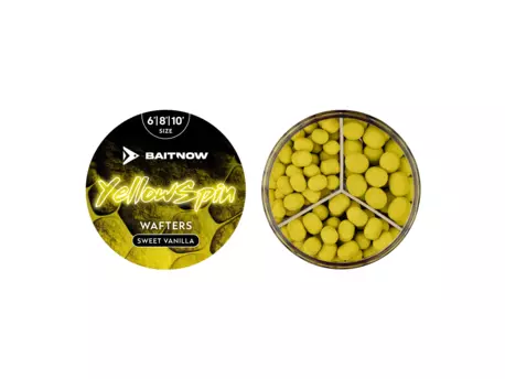 BaitNow Wafters Yellow Spin Sweet vanilla 6/8/10mm 24g