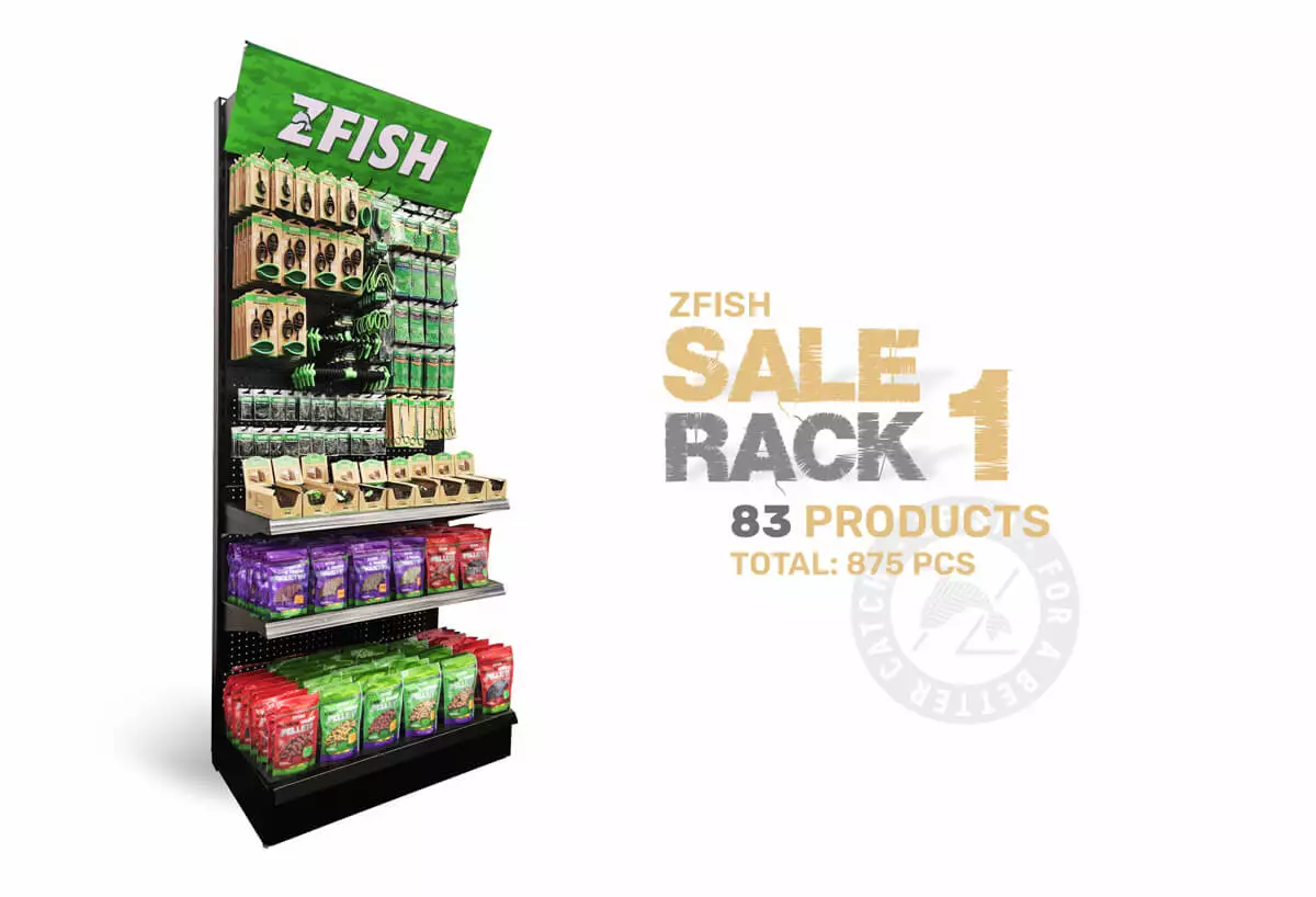 ZFISH Akční Set Produktů 1+ Prodejní Regál Zdarma!