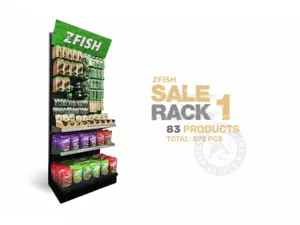 ZFISH Akční Set Produktů 1+ Prodejní Regál Zdarma!