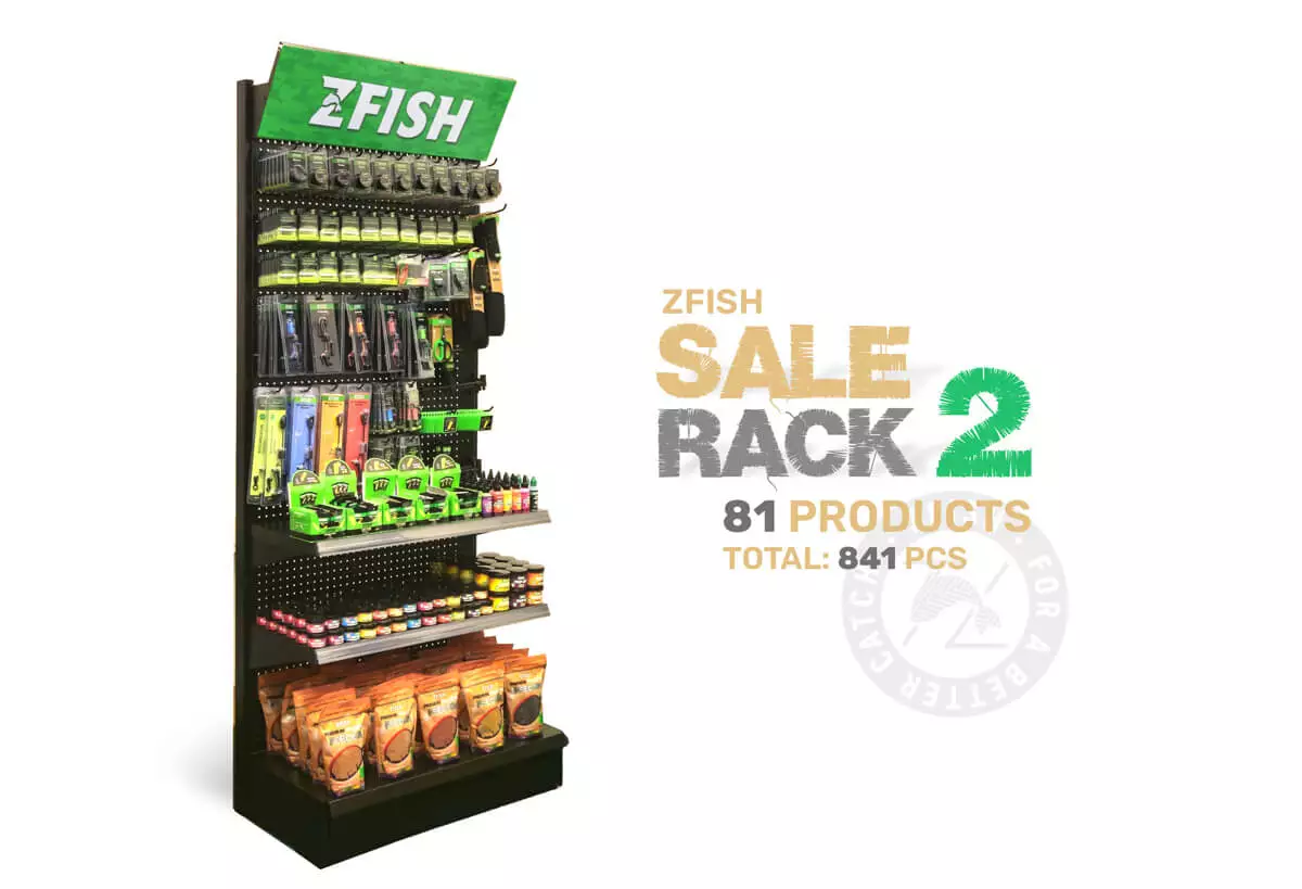 ZFISH Akční Set Produktů 2+ Prodejní Regál Zdarma!