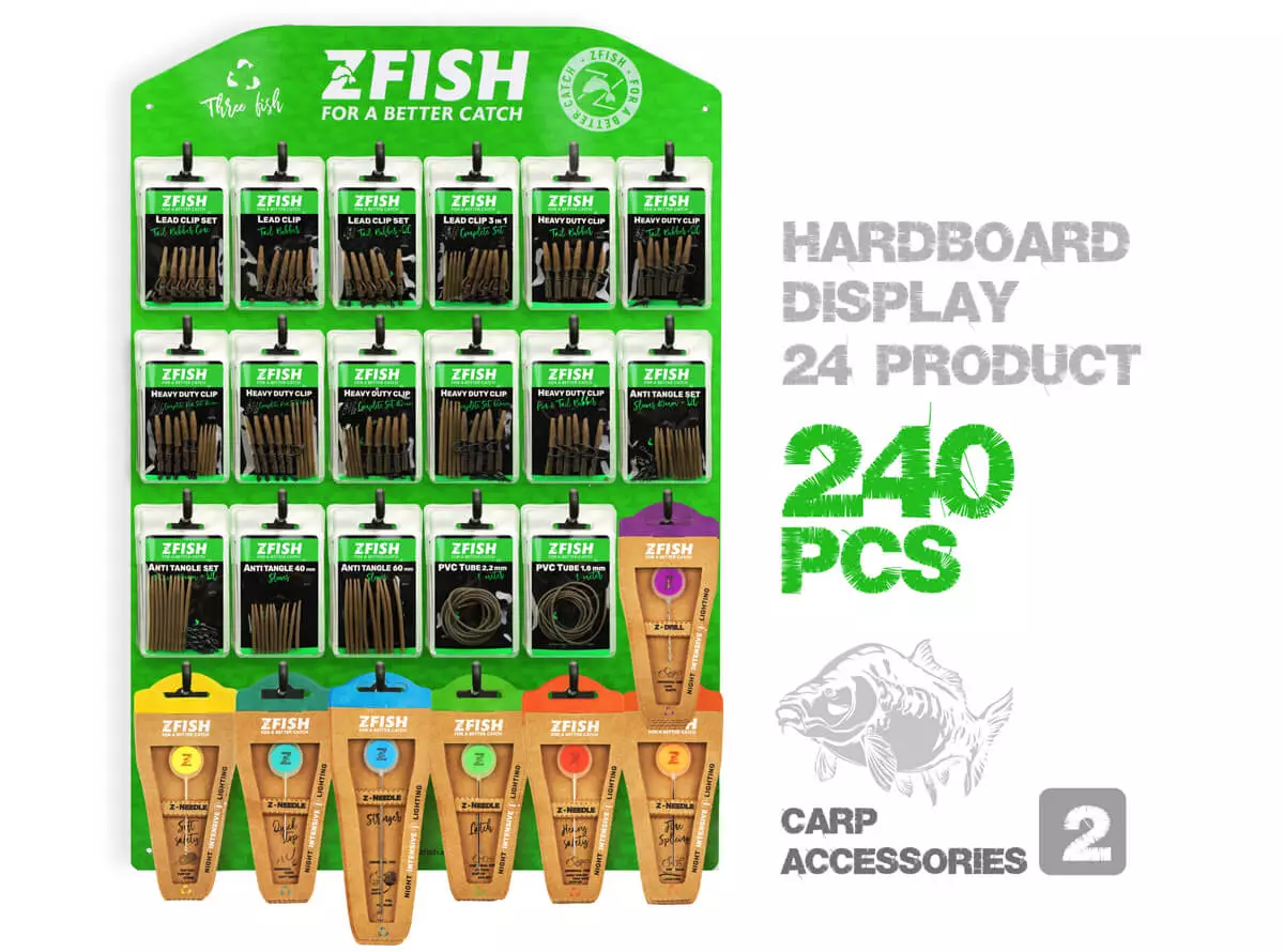 ZFISH Akční Set Kaprové Bižuterie 2+ Prodejní Tablo Zdarma!