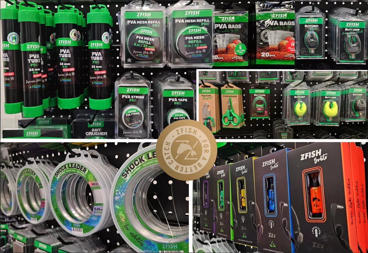 ZFISH Akční Set Produktů 4+ Prodejní Regál Zdarma!