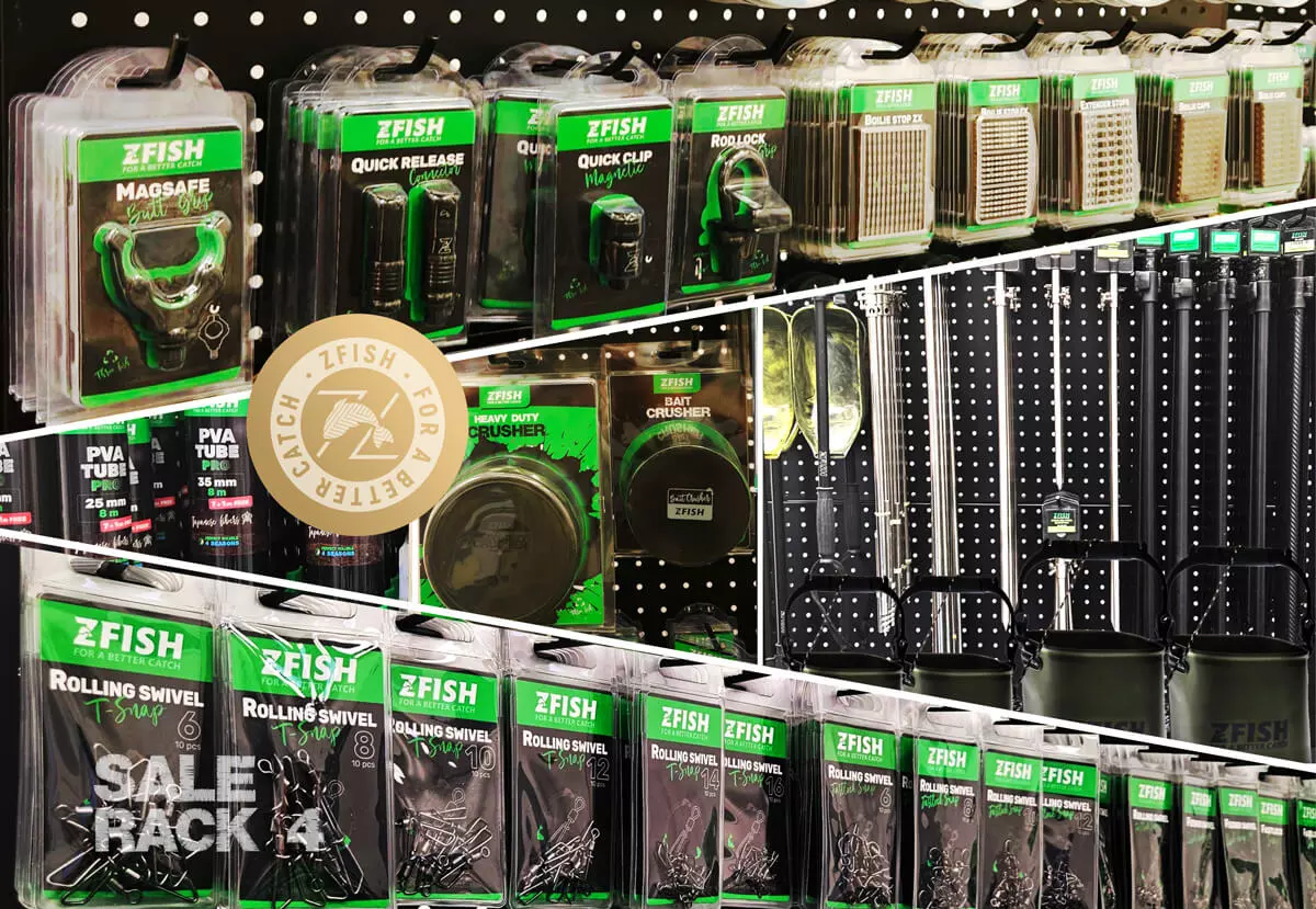 ZFISH Akční Set Produktů 4+ Prodejní Regál Zdarma!