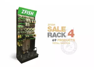 ZFISH Akční Set Produktů 4+ Prodejní Regál Zdarma!