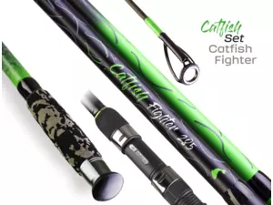ZFISH Combo Prut Catfish Fighter 2,85m/100-300g + Naviják Zeus ZX 8000