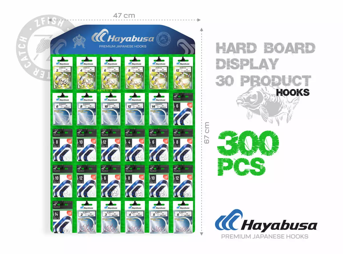 Hayabusa Akční Set Háčků + Prodejní Tablo Zdarma!