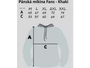 Mikbaits s.r.o. Mikbaits oblečení - Mikina Fans team zelená 4XL