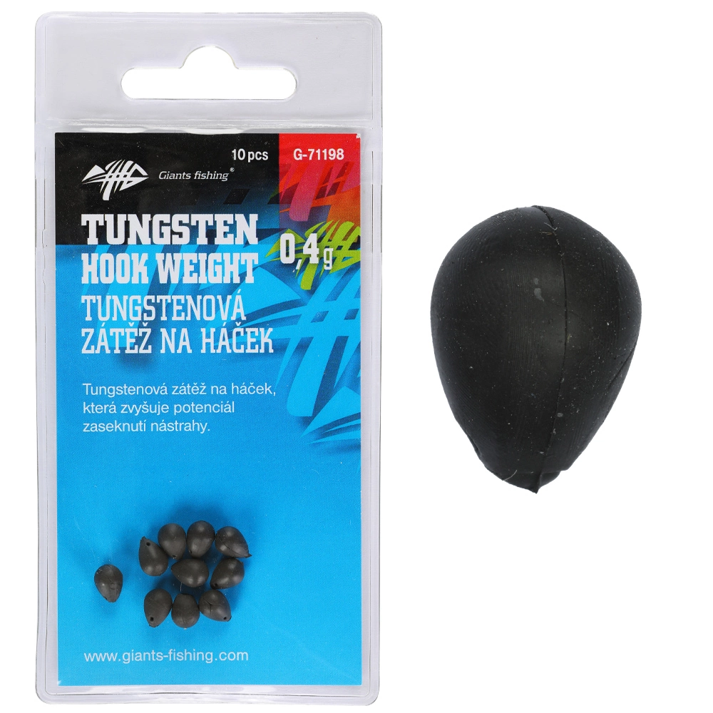Hobby-G Zátěž na háček Tungsten Hook weight 0,4g/10ks
