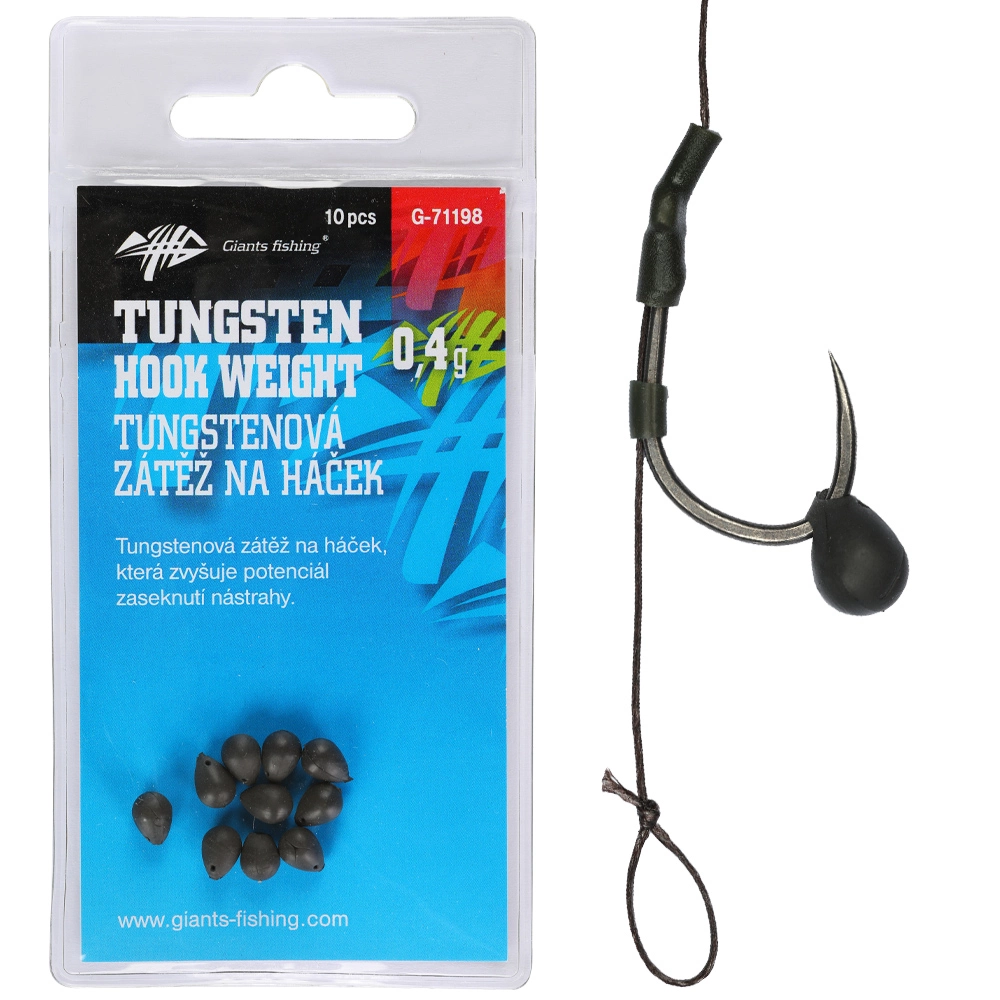 Hobby-G Zátěž na háček Tungsten Hook weight 0,4g/10ks