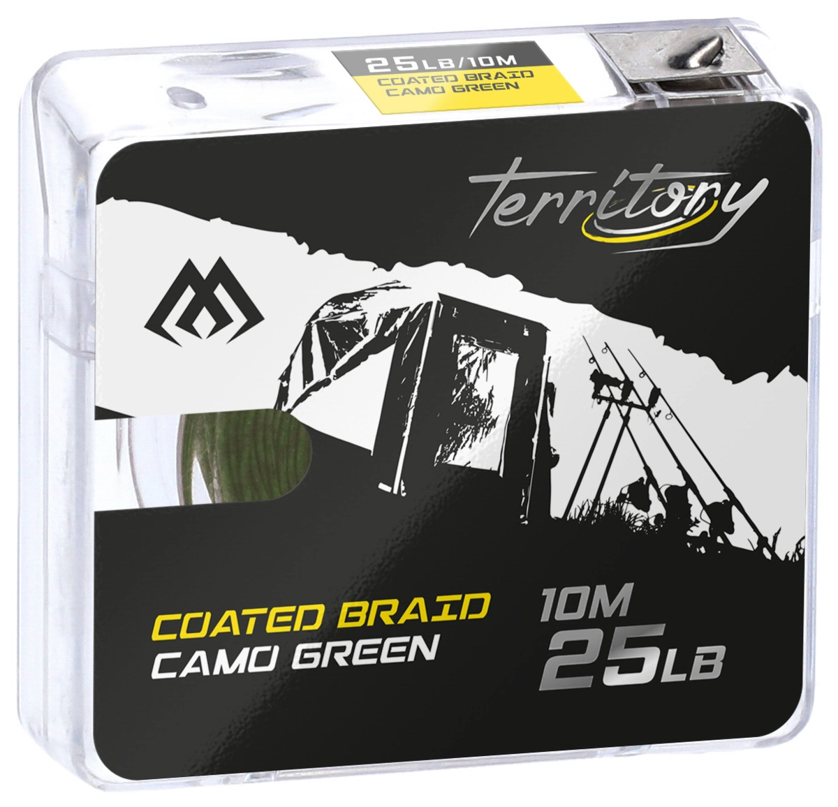 Mikado Coated braid Camo Green
