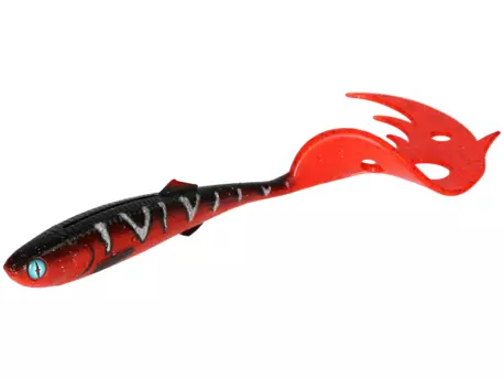 NÁSTRAHA - SICARIO PIKE TAIL 10.5cm/RED TIGER - 4 ks