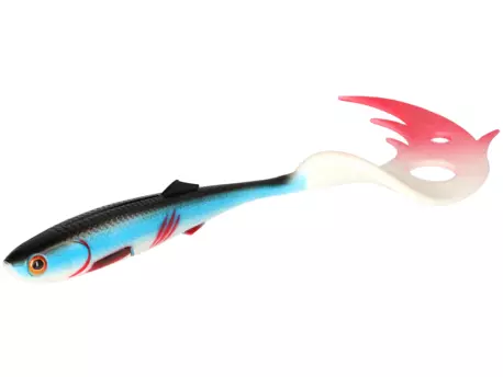 Nástraha Sicario Pike Tail 10,5 cm Bleeding Blue – 4 ks- 4 ks