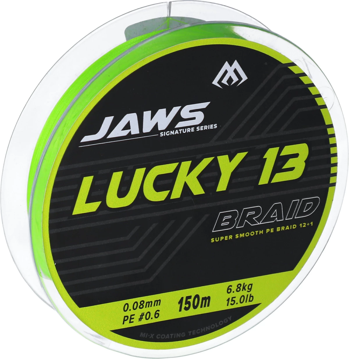 Mikado Pletená šňůra Jaws Lucky 13 0.18 mm 15 kg 150 m Fluo Zelená