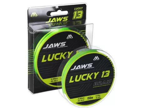 Mikado Pletená šňůra Jaws Lucky 13 0.18 mm 15 kg 150 m Fluo Zelená