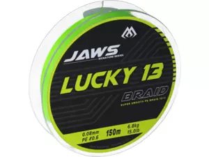 Mikado Pletená šňůra Jaws Lucky 13 0.18 mm 15 kg 150 m Fluo Zelená