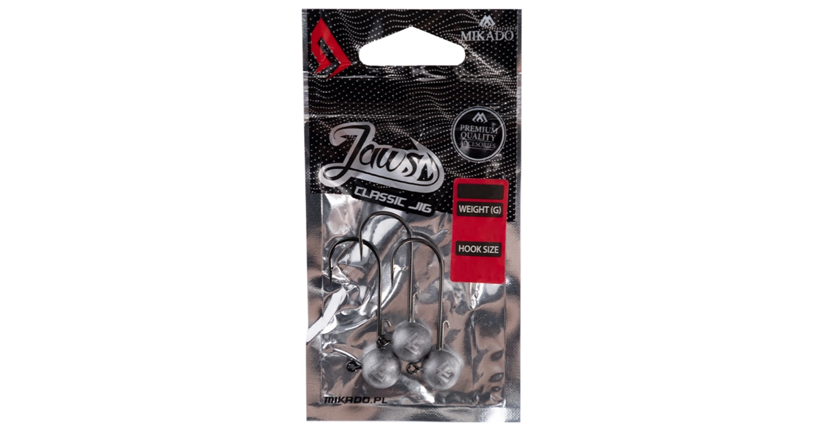 MIKADO JIGOVÉ HLAVIČKY - JAWS CLASSIC - 17.5g-5/0 BN - 3 ks