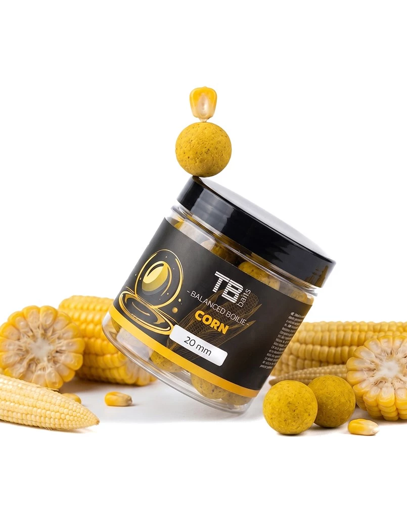 TB Baits Vyvážené Boilie Balanced + Atraktor Corn 100 g