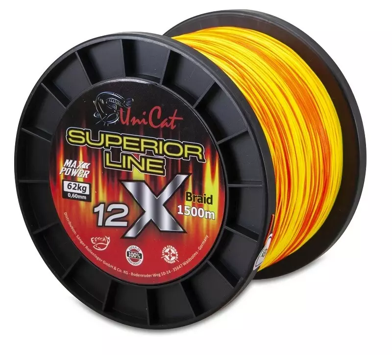 SAENGER Uni Cat šňůra 12 X Superior Line 0,37mm, 1m, 36 kg