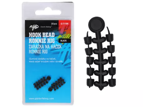 Giants fishing Zarážka na háček Hook Bead for Ronnie Rig Black 20ks