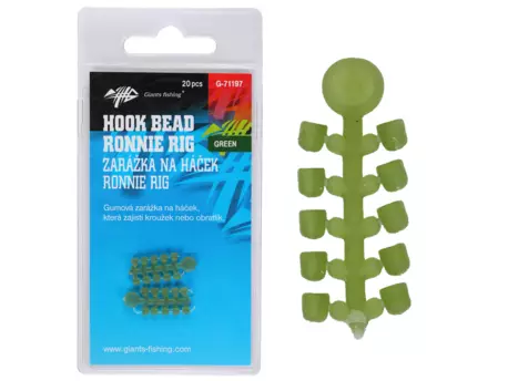 Giants fishing Zarážka na háček Hook Bead for Ronnie Rig Green 20ks
