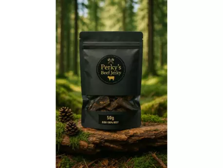 Perky's Jerky Sušené hovězí maso BBQ 100% Beef 50g