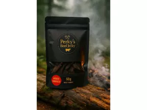 Perky's Jerky Sušené hovězí maso Beef chipsy (Wood Smoked) 50g