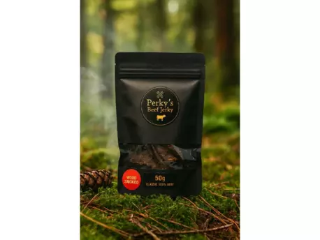 Perky's Jerky Sušené hovězí maso Classic 100% Beef (Wood Smoked) 50g