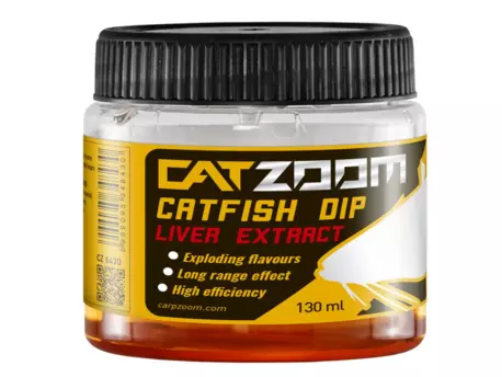 Carp Zoom CatZoom Catfish Dip - 130 ml/Játrový extrakt