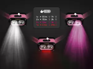 Čelová lampa Delphin QUEEN 3W/1200mAh