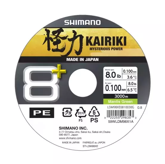 Shimano šňůra Kairiki 8+ 0,16mm 9,8kg