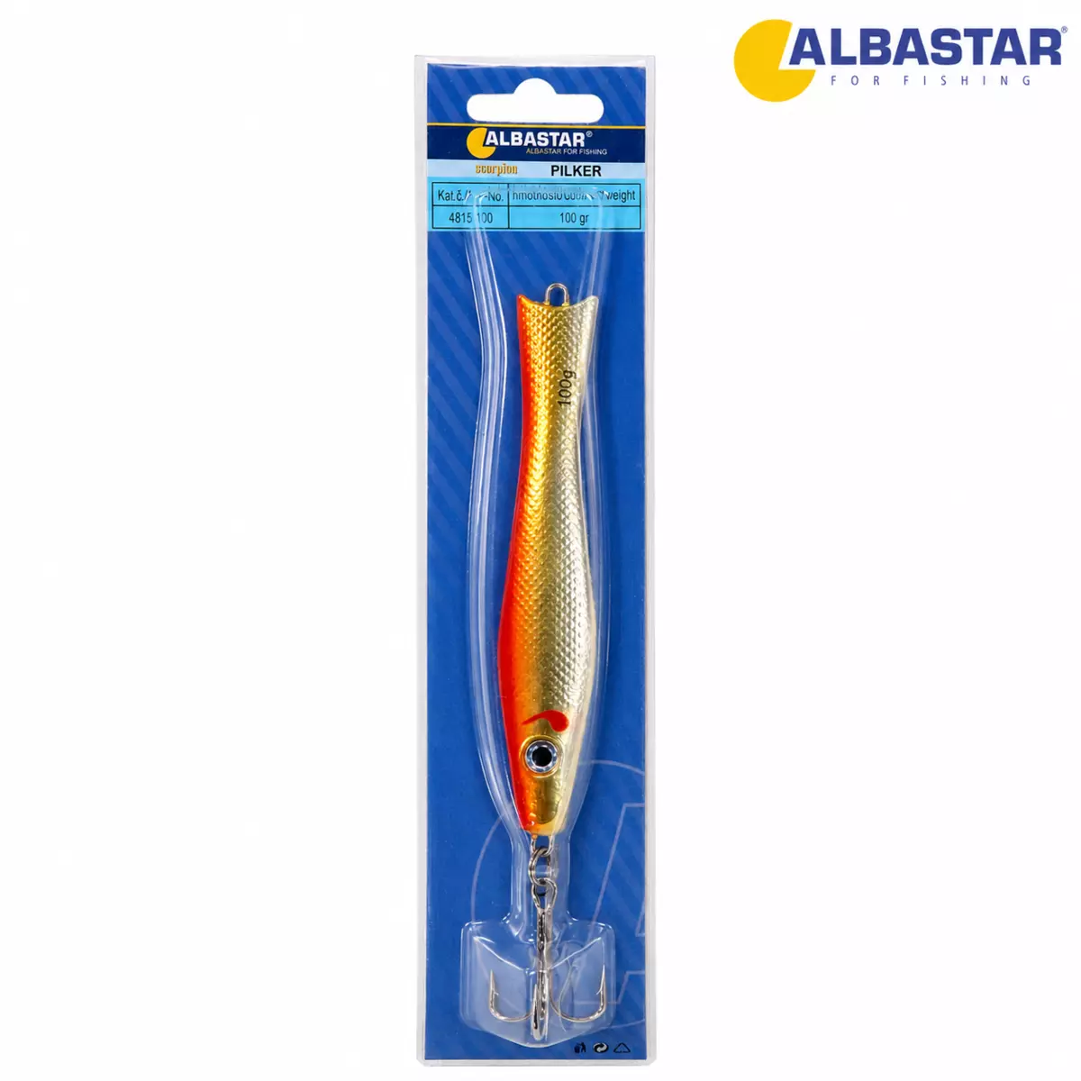 ALBASTAR Pilker Scorpion oranžovo-zlatá AKCE