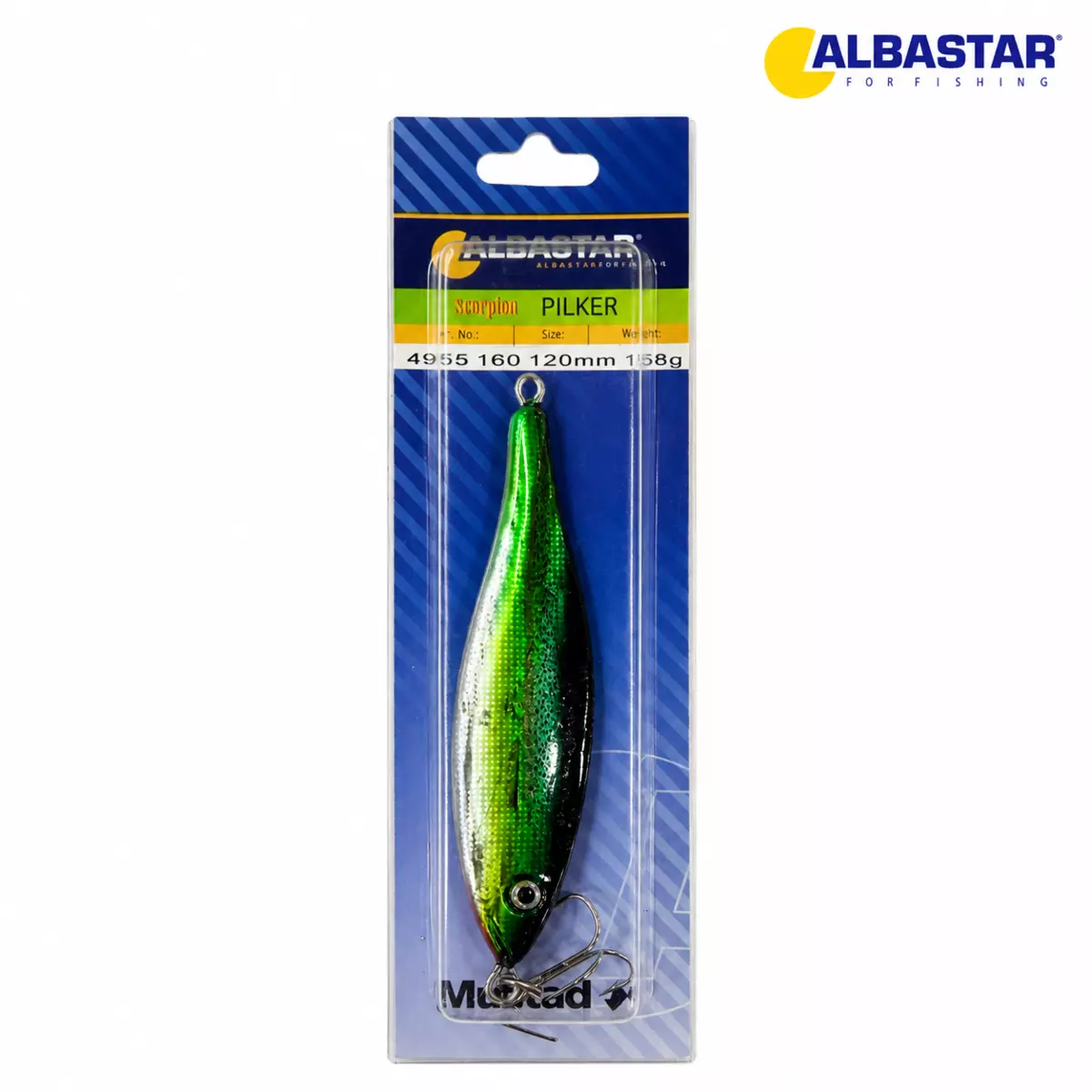 ALBASTAR Pilker Scorpion zeleno-černá 158gr AKCE