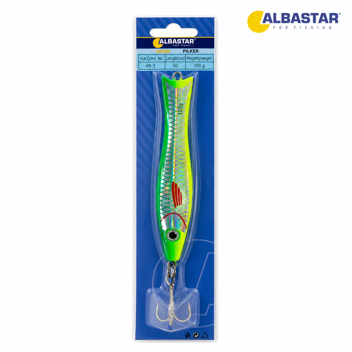 ALBASTAR Pilker Scorpion zeleno-žlutá AKCE