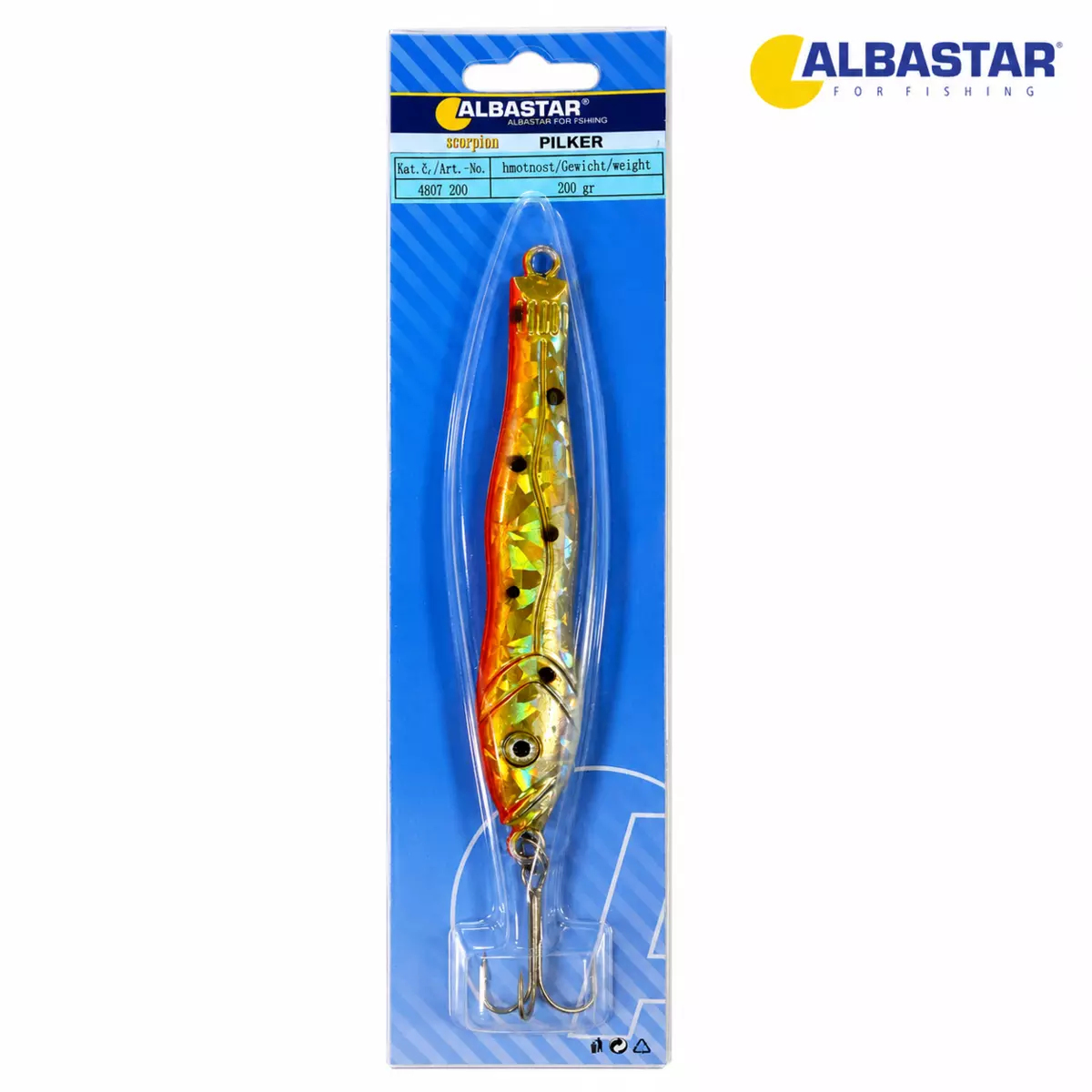 ALBASTAR Pilker Scorpion oranžovo-žlutá AKCE