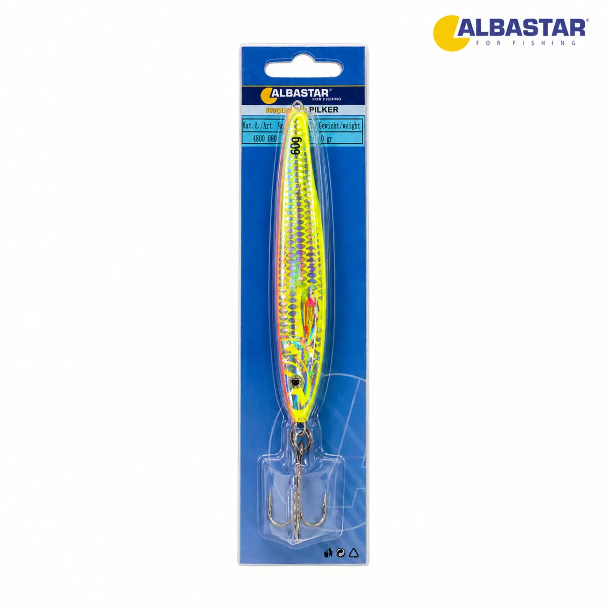 ALBASTAR Pilker Scorpion růžovo-žlutá 80gr AKCE