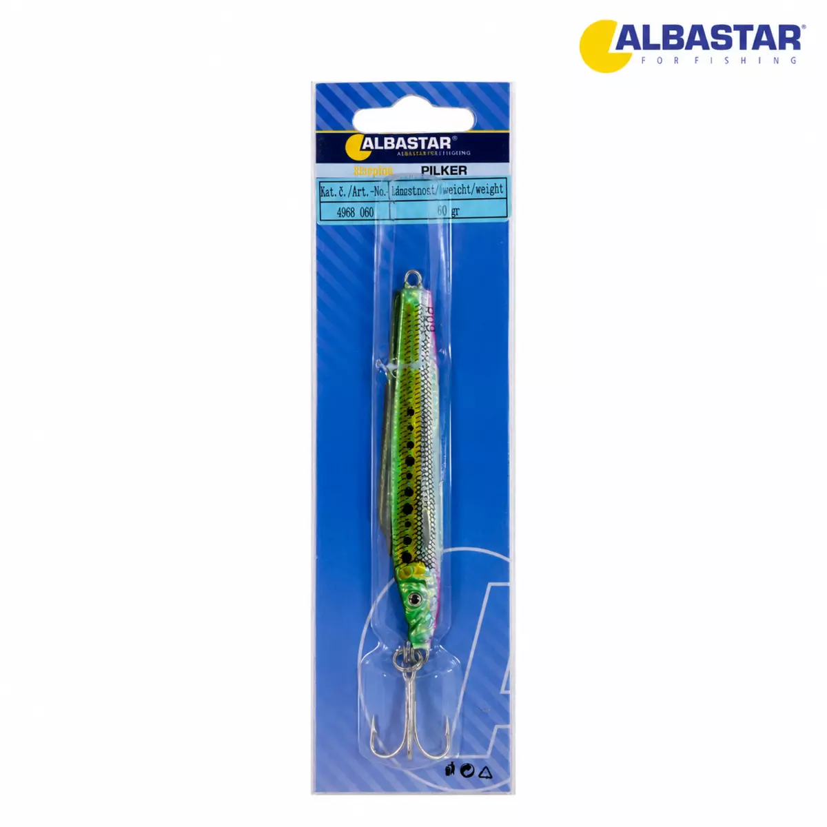 ALBASTAR Pilker Scorpion zelená holo 60gr AKCE