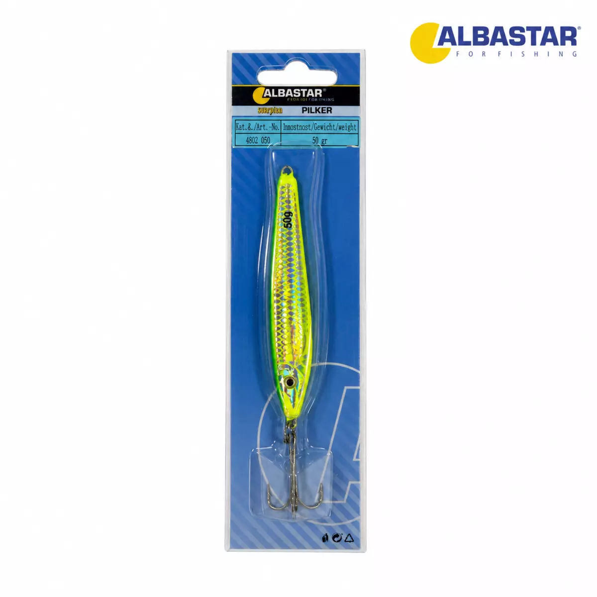 ALBASTAR Pilker Scorpion chartreuse 50gr AKCE