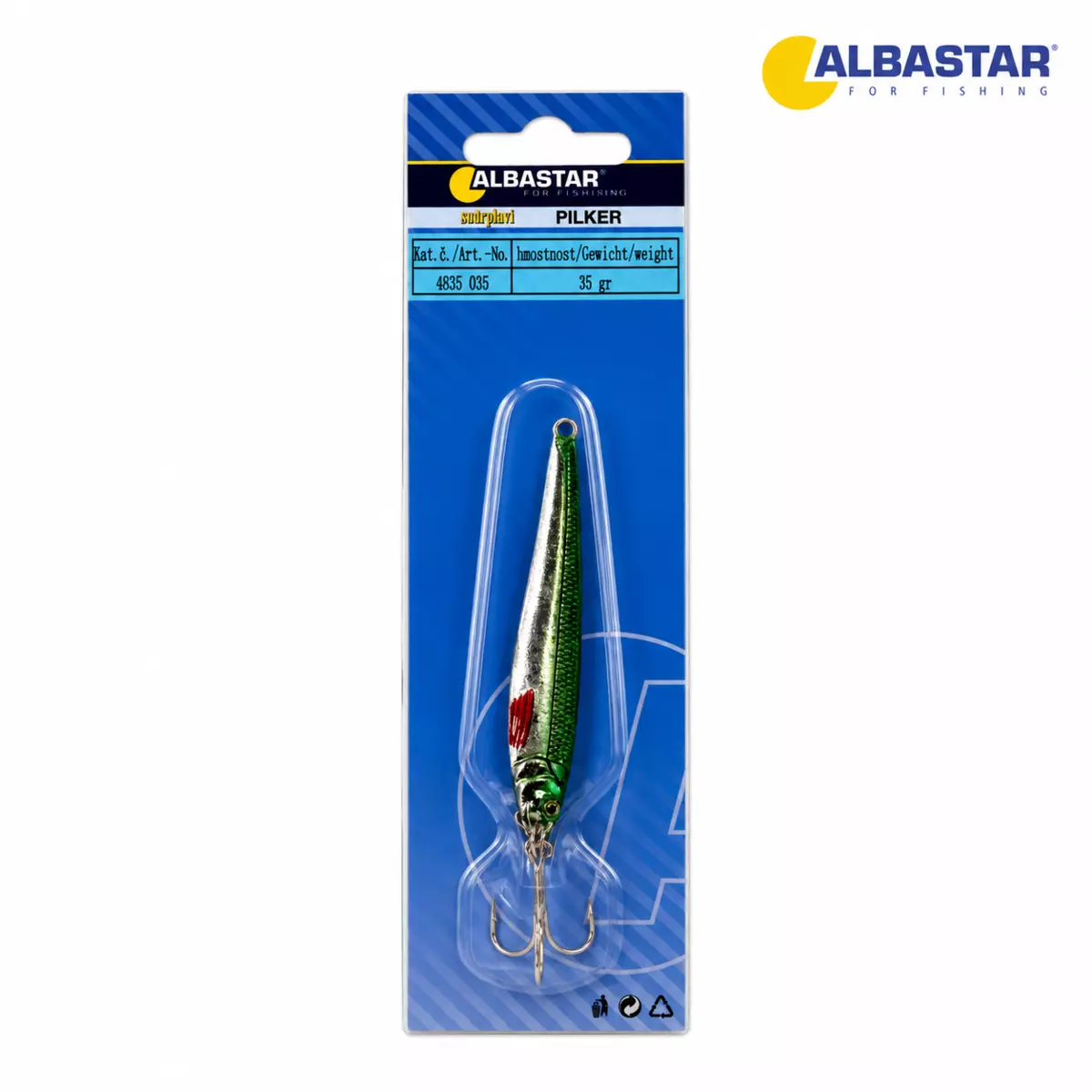 ALBASTAR Pilker Scorpion zelená 35gr AKCE