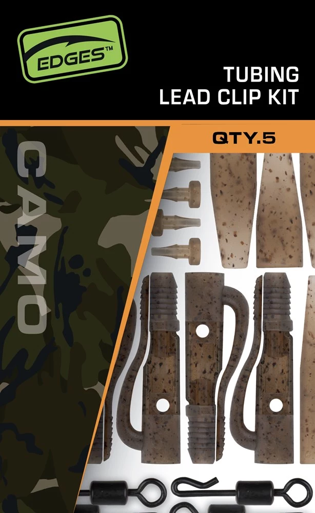 Fox Závěsky Edges Tubing Leadclip Kit 5 ks