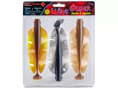 Iron Claw nástraha Wave Glider Mix Kit 2 Hecht & Zander 16cm 31g 3ks