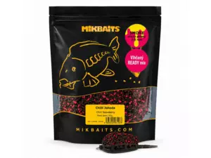 MIKBAITS SMOKE READY vlhčené pelety 300g - Chilli Jahoda 2-3mm