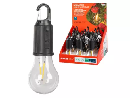 Strend Pro XL31802 nabíjecí kempovací svítilna-žárovka 4,2W LED COB