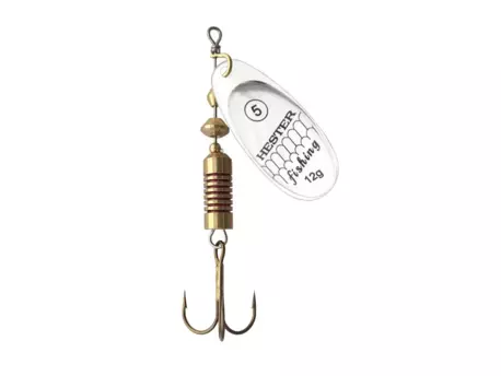 Hester Fishing Rotační třpytka Stříbrná