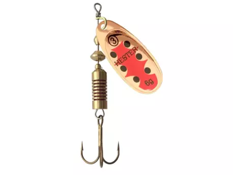 Hester Fishing Rotační třpytka Brouk měď